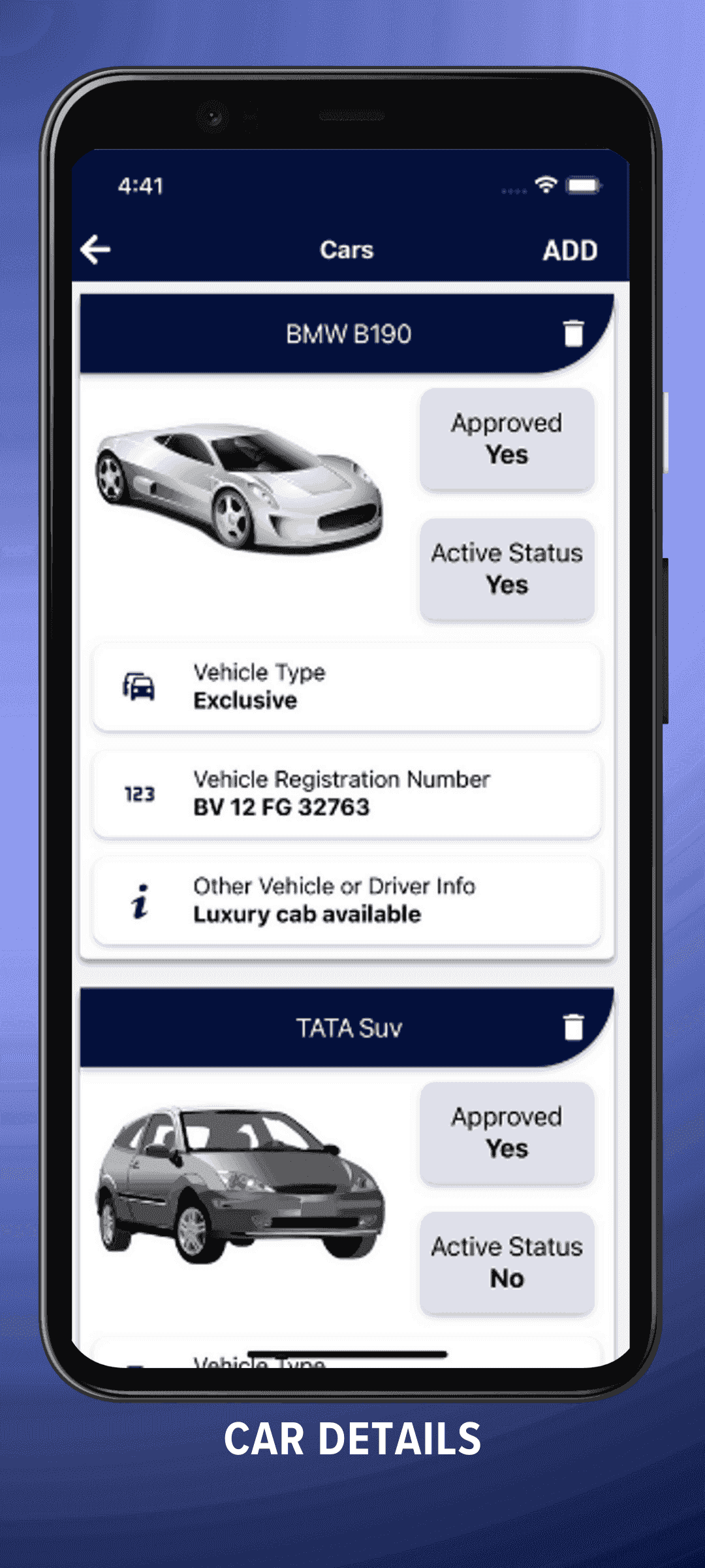 Car details